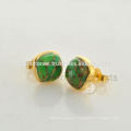 Handmade Bezel Stud Earrings Jewelry Suppliers, Wholesale Best Quality Gemstone Bezel Jewelry Manufacturer